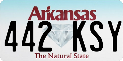 AR license plate 442KSY