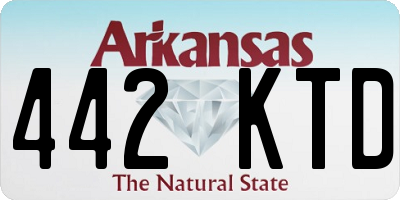 AR license plate 442KTD