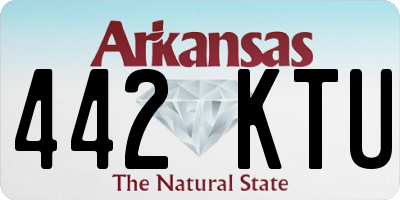 AR license plate 442KTU