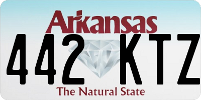 AR license plate 442KTZ