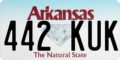 AR license plate 442KUK