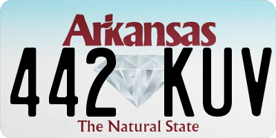 AR license plate 442KUV