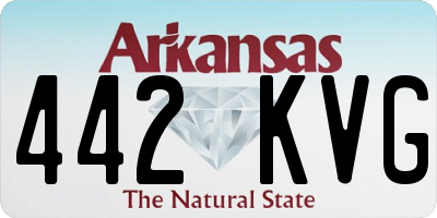 AR license plate 442KVG