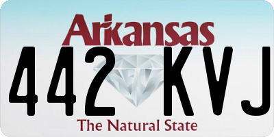 AR license plate 442KVJ