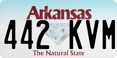 AR license plate 442KVM