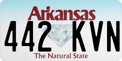AR license plate 442KVN