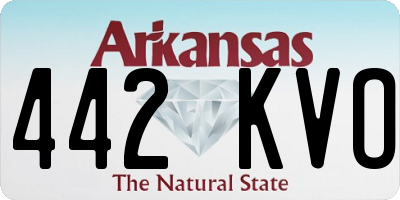 AR license plate 442KVO