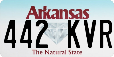 AR license plate 442KVR
