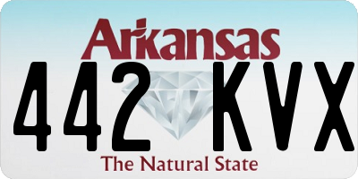AR license plate 442KVX