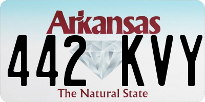 AR license plate 442KVY
