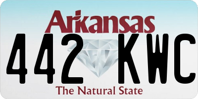 AR license plate 442KWC