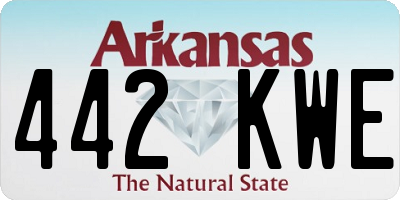 AR license plate 442KWE