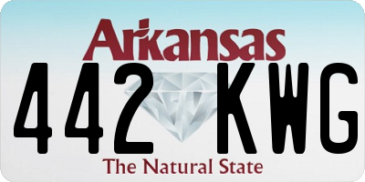 AR license plate 442KWG
