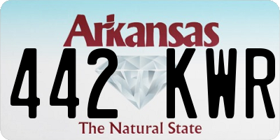 AR license plate 442KWR