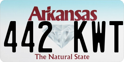 AR license plate 442KWT