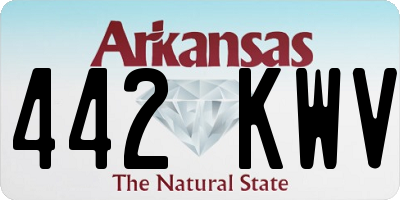 AR license plate 442KWV