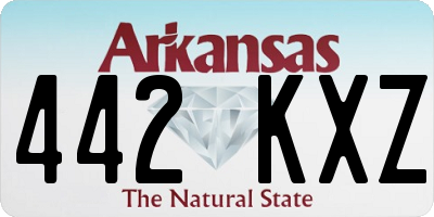 AR license plate 442KXZ