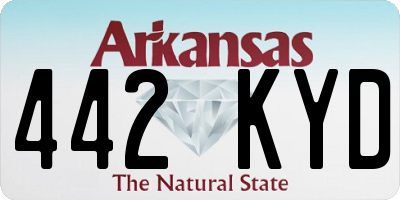AR license plate 442KYD