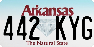 AR license plate 442KYG