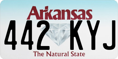 AR license plate 442KYJ