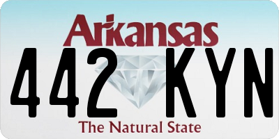 AR license plate 442KYN