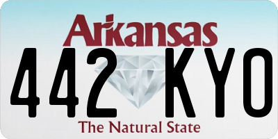 AR license plate 442KYO