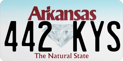 AR license plate 442KYS
