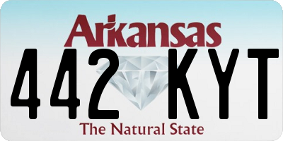 AR license plate 442KYT