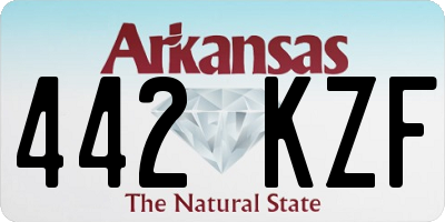 AR license plate 442KZF