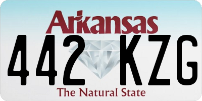 AR license plate 442KZG