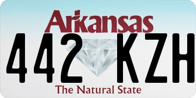 AR license plate 442KZH