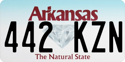 AR license plate 442KZN