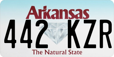 AR license plate 442KZR