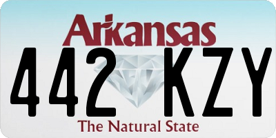 AR license plate 442KZY