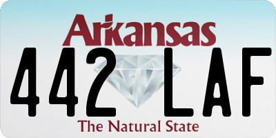 AR license plate 442LAF