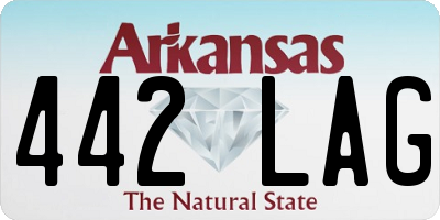 AR license plate 442LAG