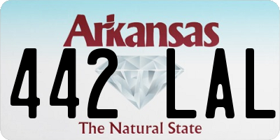 AR license plate 442LAL