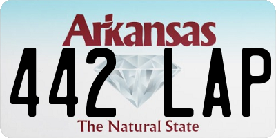 AR license plate 442LAP