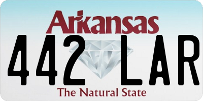 AR license plate 442LAR