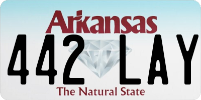 AR license plate 442LAY