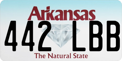 AR license plate 442LBB