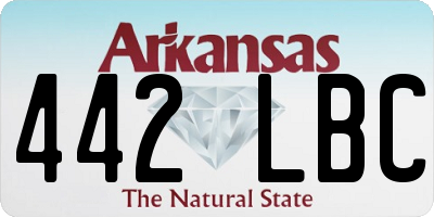 AR license plate 442LBC