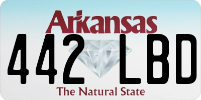 AR license plate 442LBD