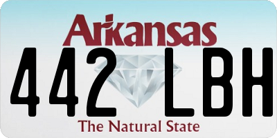 AR license plate 442LBH