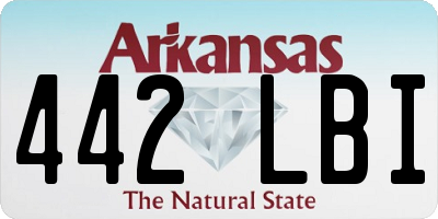 AR license plate 442LBI