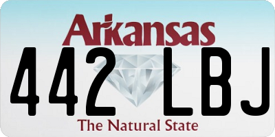 AR license plate 442LBJ