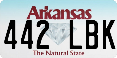 AR license plate 442LBK