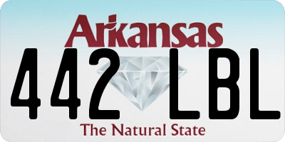 AR license plate 442LBL