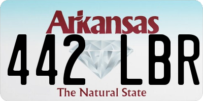AR license plate 442LBR