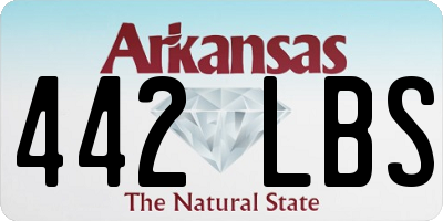 AR license plate 442LBS